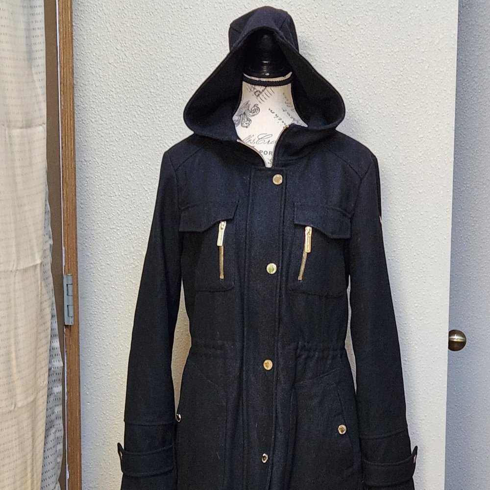 Michael Kors Black Hooded Jacket